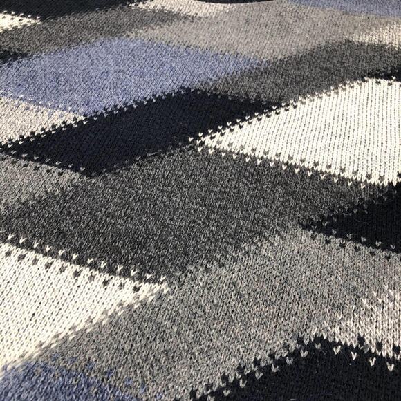 90s geometric crewneck sweater 1990s vintage - Picture 2 of 4